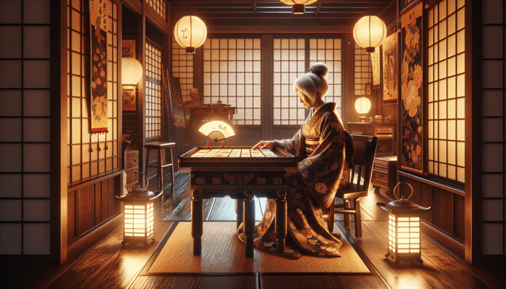 A fortune teller reading tarot cards