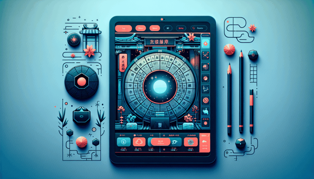 A modern online fortune telling app interface